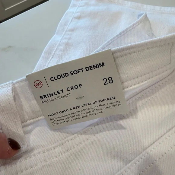 Ag Brinley crop Anthropologie jeans . NWT 28 - Picture 6 of 9